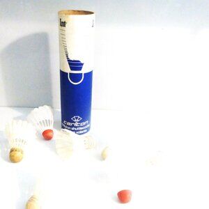 SPRT1 - 8 Vintage Carlton BADMINTON BIRDIES Nylon Shuttlecocks Racquet BBQ